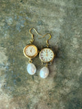 Gold Pearl Earrings