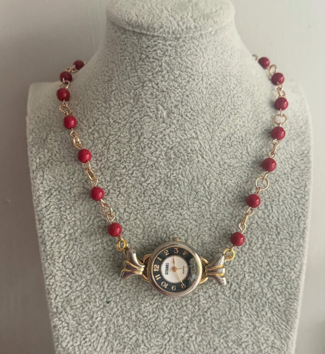 Vintage Gold Watch Necklace