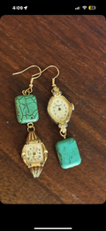 Turquoise Gold Earrings