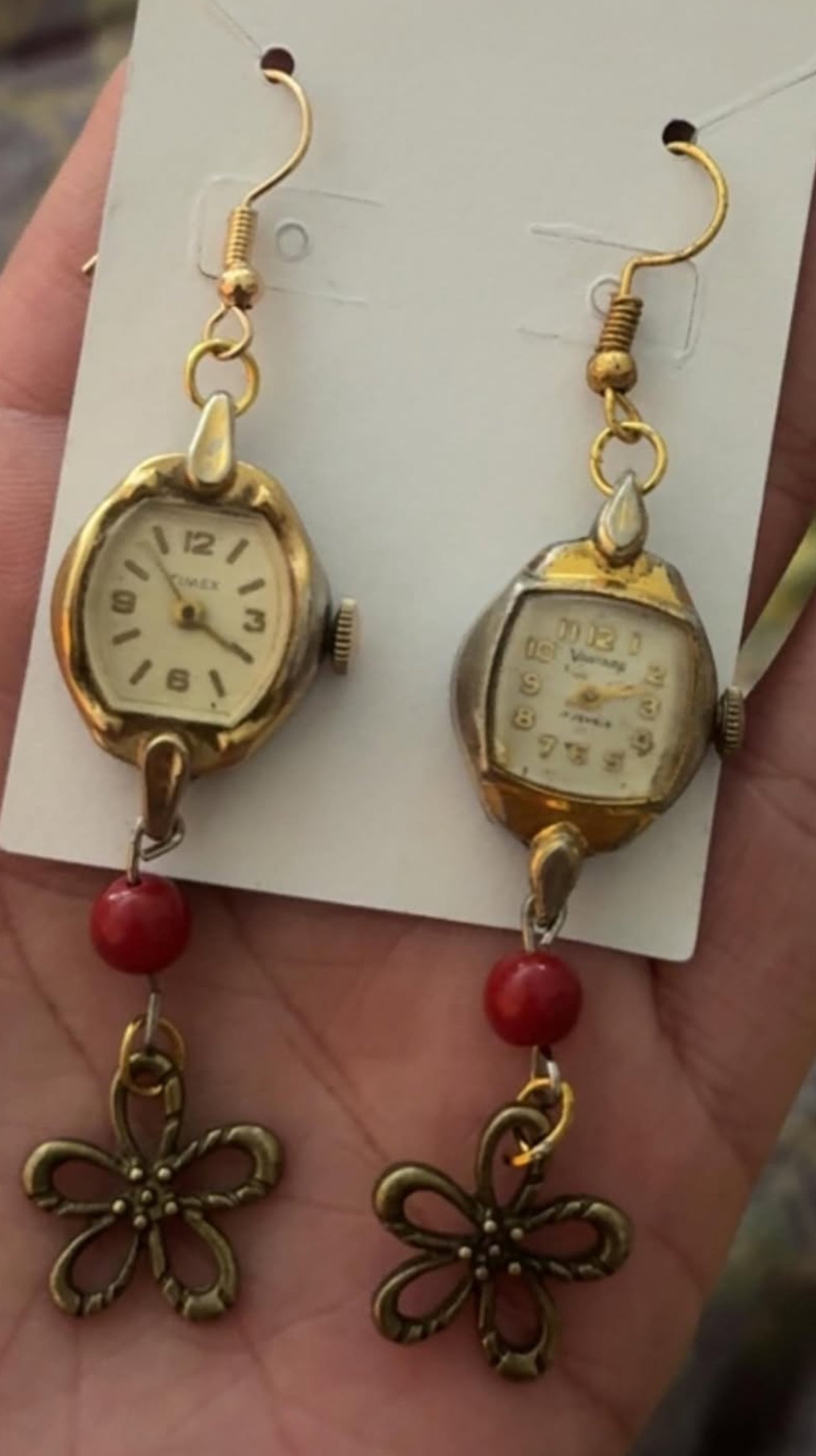 Watch Earrings